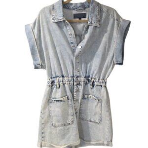 BLANKNYC Light Wash Jean short Jumpsuit - sz S